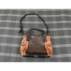 VTG Fossil issue no. 1954 large Emerson leather 3 tone leather large Purse.